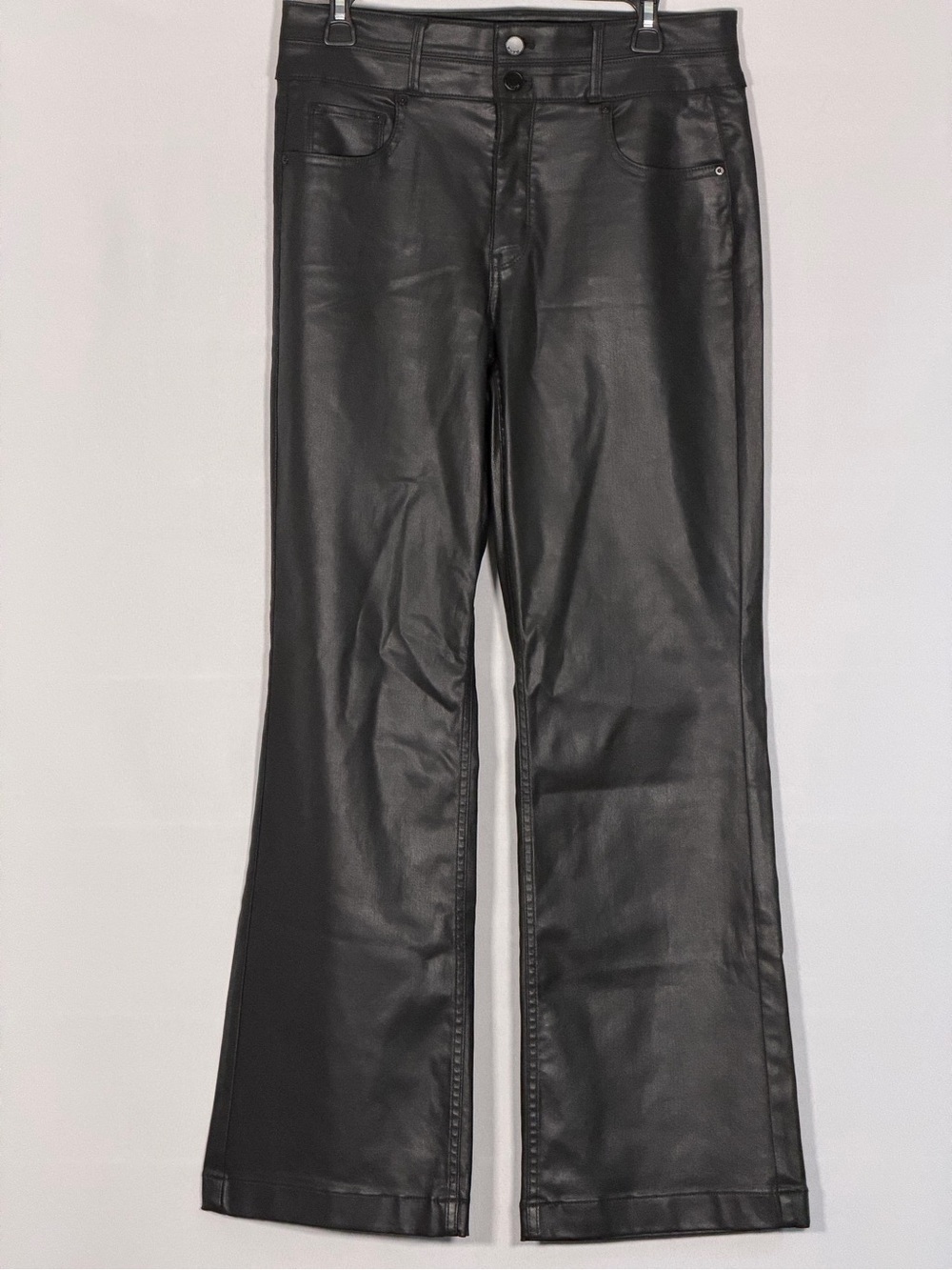 White House Black Market WHBM Extra High Rise Coated Trouser Pants Women’s 10